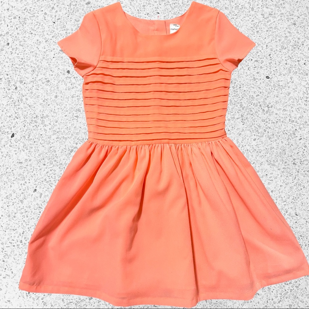 Carter's Little Girl's Crepe Pintuck Dress Size 5